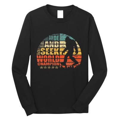 Hide And Seek World Champion Bigfoot Is Real Long Sleeve Shirt