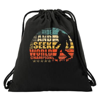 Hide And Seek World Champion Bigfoot Is Real Drawstring Bag