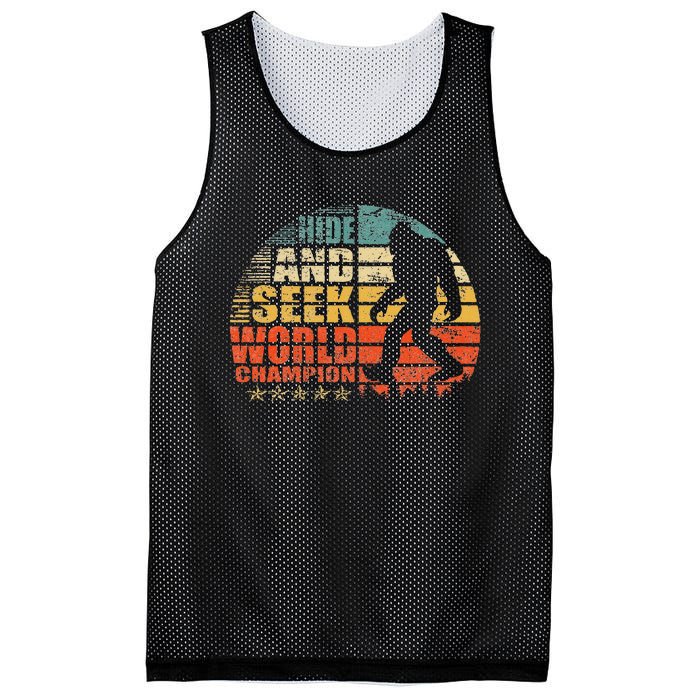 Hide And Seek World Champion Bigfoot Is Real Mesh Reversible Basketball Jersey Tank