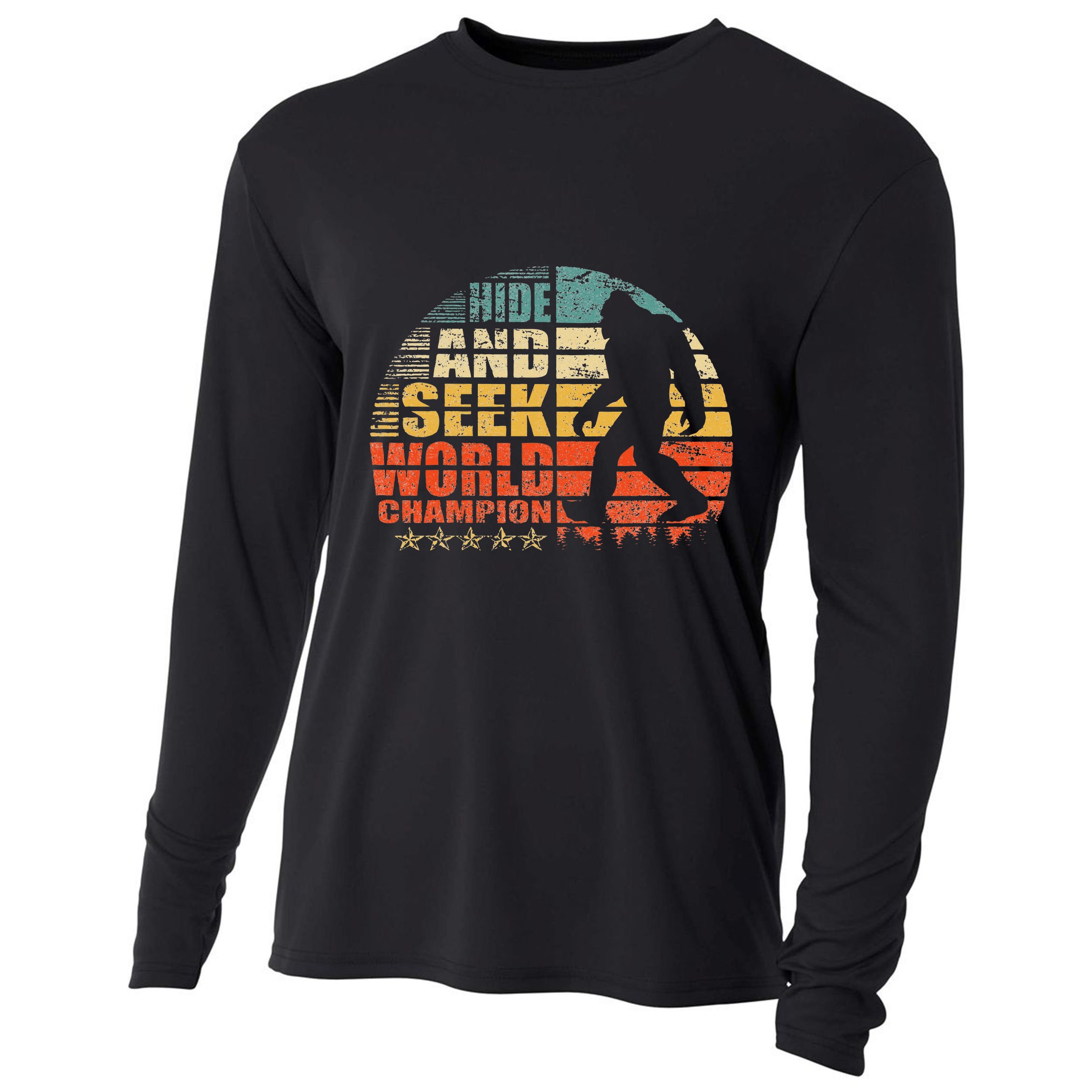 Hide And Seek World Champion Bigfoot Is Real Cooling Performance Long Sleeve Crew