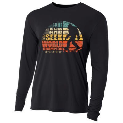 Hide And Seek World Champion Bigfoot Is Real Cooling Performance Long Sleeve Crew