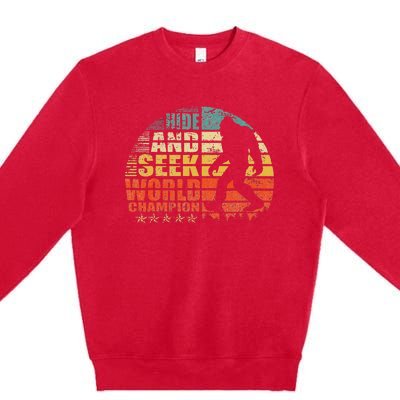 Hide And Seek World Champion Bigfoot Is Real Premium Crewneck Sweatshirt