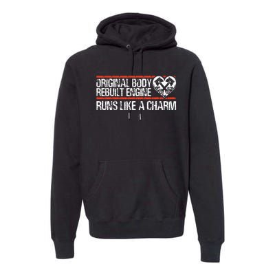 Heart Attack Survivor Open Heart Surgery Premium Hoodie