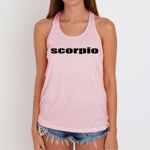 Horoscope Astrology Scorpio Birthday Star Gift Classic Gift Women's Knotted Racerback Tank