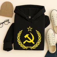 Hammer And Sickle Star Cccp Soviet Union Red Hoodie