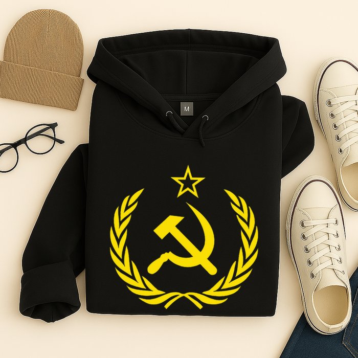 Hammer And Sickle Star Cccp Soviet Union Red Hoodie
