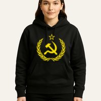 Hammer And Sickle Star Cccp Soviet Union Red Hoodie