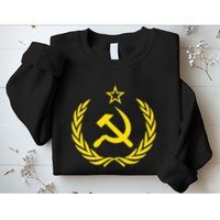 Hammer And Sickle Star Cccp Soviet Union Red Sweatshirt