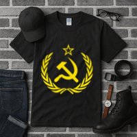 Hammer And Sickle Star Cccp Soviet Union Red Tall T-Shirt