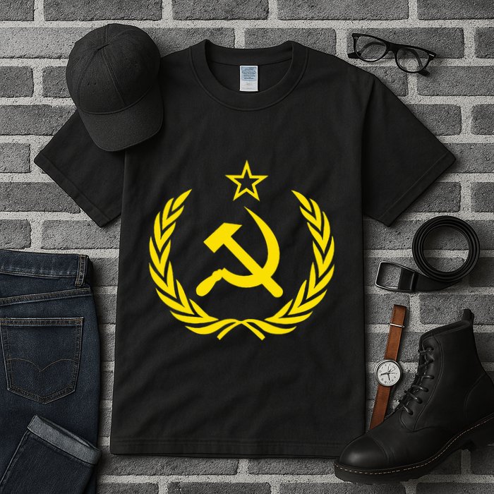 Hammer And Sickle Star Cccp Soviet Union Red Tall T-Shirt