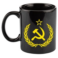 Hammer And Sickle Star Cccp Soviet Union Red 11oz C Handle Ceramic Mug