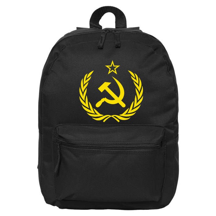 Hammer And Sickle Star Cccp Soviet Union Red 16 in Basic Backpack