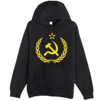 Hammer And Sickle Star Cccp Soviet Union Red Premium Pullover Hoodie