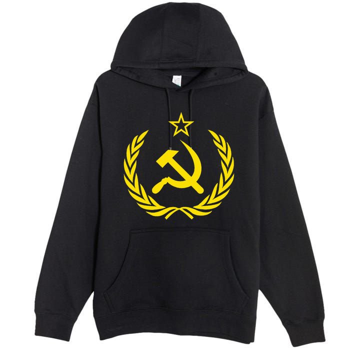 Hammer And Sickle Star Cccp Soviet Union Red Premium Pullover Hoodie