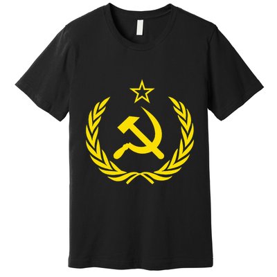 Hammer And Sickle Star Cccp Soviet Union Red Premium T-Shirt