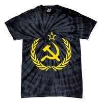 Hammer And Sickle Star Cccp Soviet Union Red Tie-Dye T-Shirt
