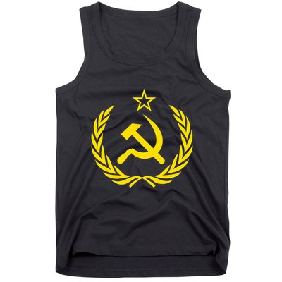 Hammer And Sickle Star Cccp Soviet Union Red Tank Top