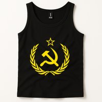 Hammer And Sickle Star Cccp Soviet Union Red Tank Top