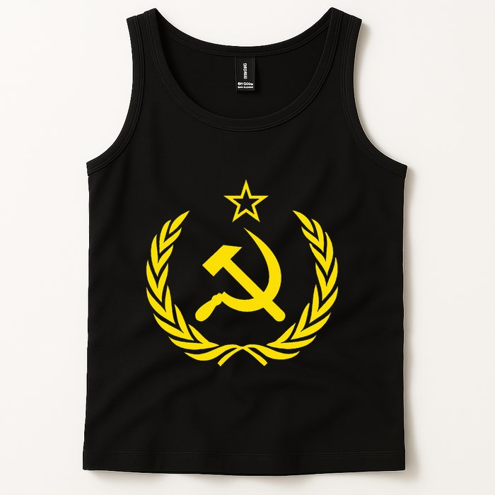 Hammer And Sickle Star Cccp Soviet Union Red Tank Top