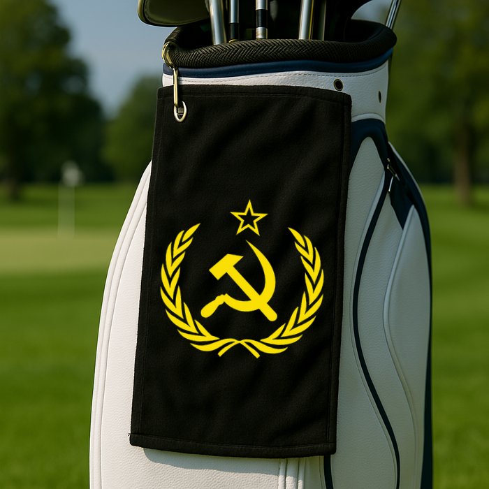 Hammer And Sickle Star Cccp Soviet Union Red Golf Towel