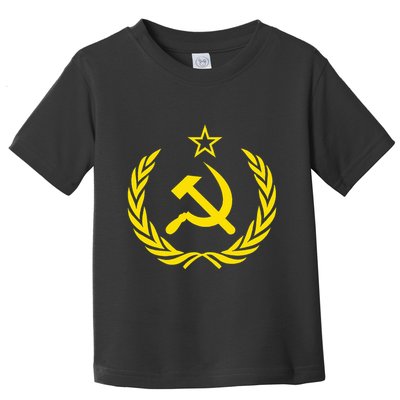 Hammer And Sickle Star Cccp Soviet Union Red Toddler T-Shirt