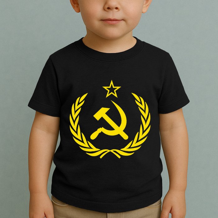 Hammer And Sickle Star Cccp Soviet Union Red Toddler T-Shirt