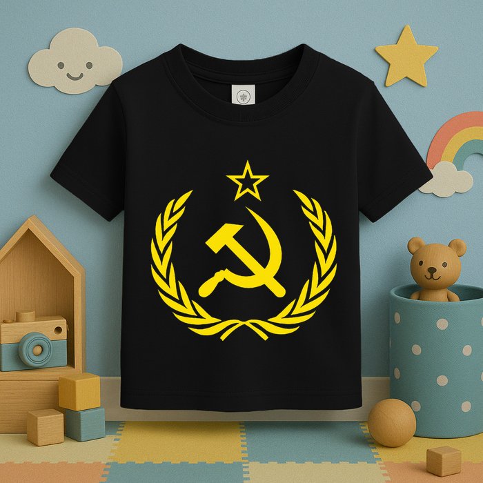 Hammer And Sickle Star Cccp Soviet Union Red Toddler T-Shirt