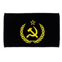 Hammer And Sickle Star Cccp Soviet Union Red Microfiber Hand Towel