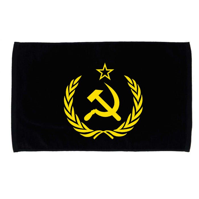 Hammer And Sickle Star Cccp Soviet Union Red Microfiber Hand Towel