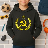 Hammer And Sickle Star Cccp Soviet Union Red Kids Hoodie