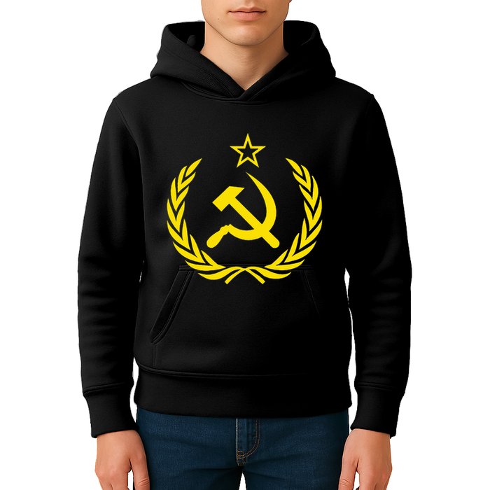 Hammer And Sickle Star Cccp Soviet Union Red Kids Hoodie
