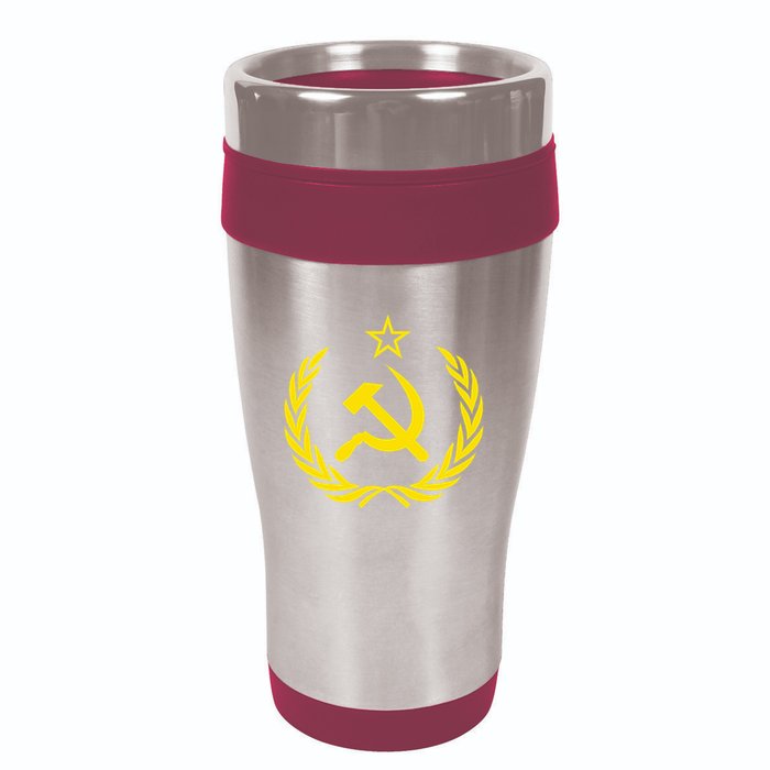 Hammer And Sickle Star Cccp Soviet Union Red 16oz Travel Tumbler
