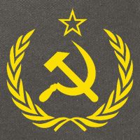 Hammer And Sickle Star Cccp Soviet Union Red Cotton Canvas Backpack