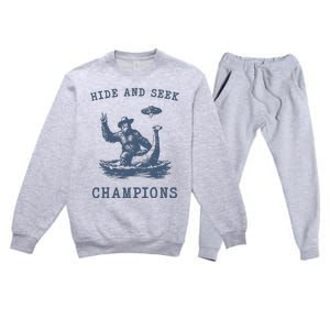 Hide And Seek Ufo Retro Bigfoot Premium Crewneck Sweatsuit Set