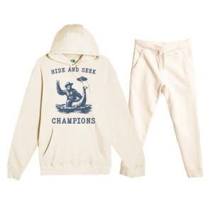 Hide And Seek Ufo Retro Bigfoot Premium Hooded Sweatsuit Set