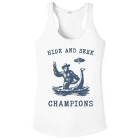 Hide And Seek Ufo Retro Bigfoot Ladies PosiCharge Competitor Racerback Tank