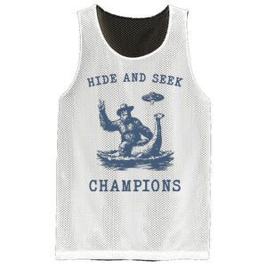 Hide And Seek Ufo Retro Bigfoot Mesh Reversible Basketball Jersey Tank