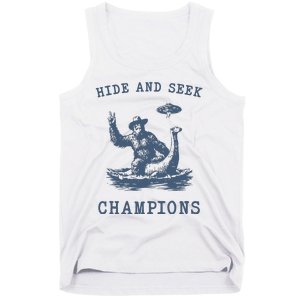 Hide And Seek Ufo Retro Bigfoot Tank Top