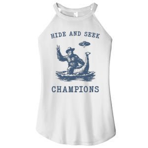 Hide And Seek Ufo Retro Bigfoot Women's Perfect Tri Rocker Tank