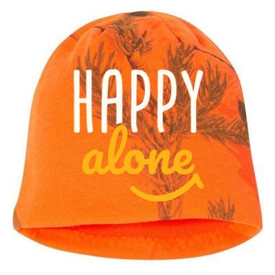 Happy Alone Single Singles Awareness Day Antigiftvalentine's Gift Kati - Camo Knit Beanie