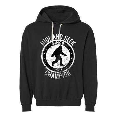 Hide And Seek Champion Bigfoot Sasquatch Since 1967 Garment-Dyed Fleece Hoodie