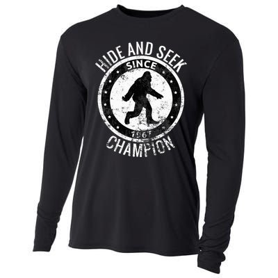 Hide And Seek Champion Bigfoot Sasquatch Since 1967 Cooling Performance Long Sleeve Crew