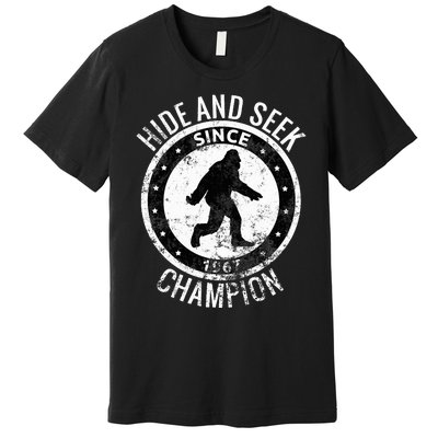 Hide And Seek Champion Bigfoot Sasquatch Since 1967 Premium T-Shirt