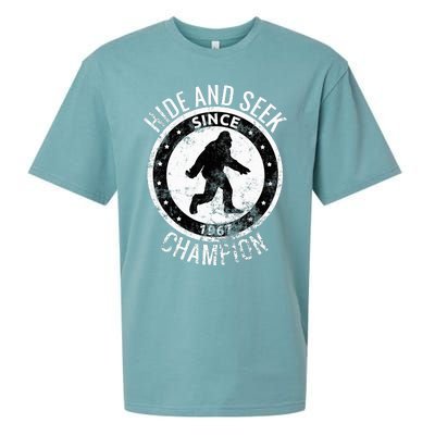 Hide And Seek Champion Bigfoot Sasquatch Since 1967 Sueded Cloud Jersey T-Shirt