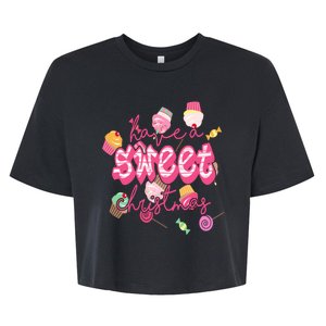 Have A Sweet Christmas Cute Candy Bella+Canvas Jersey Crop Tee