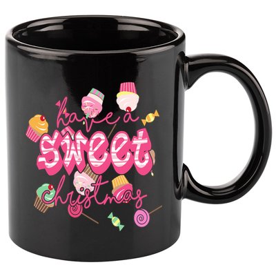 Have A Sweet Christmas Cute Candy 11oz C Handle Ceramic Mug