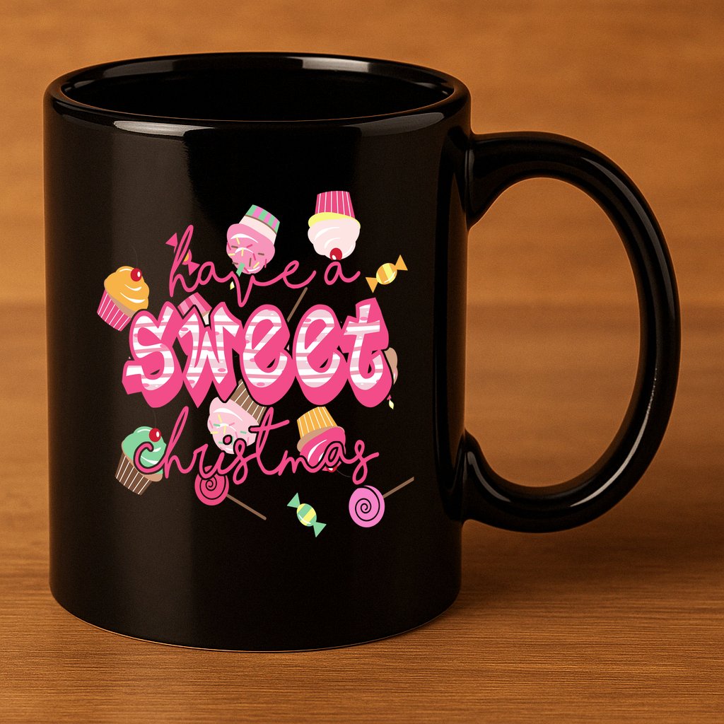 Have A Sweet Christmas Cute Candy 11oz C Handle Ceramic Mug