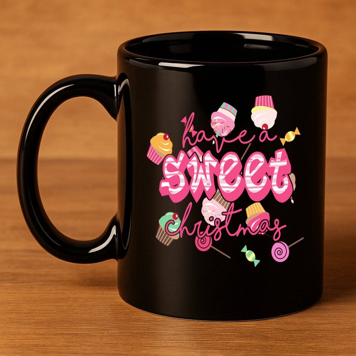 Have A Sweet Christmas Cute Candy 11oz C Handle Ceramic Mug