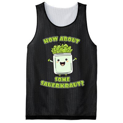 How About Some Sauerkraut Mesh Reversible Basketball Jersey Tank