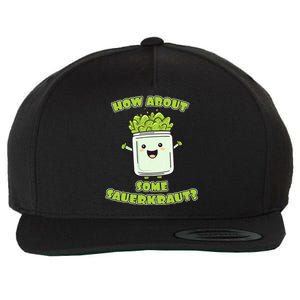 How About Some Sauerkraut Wool Snapback Cap